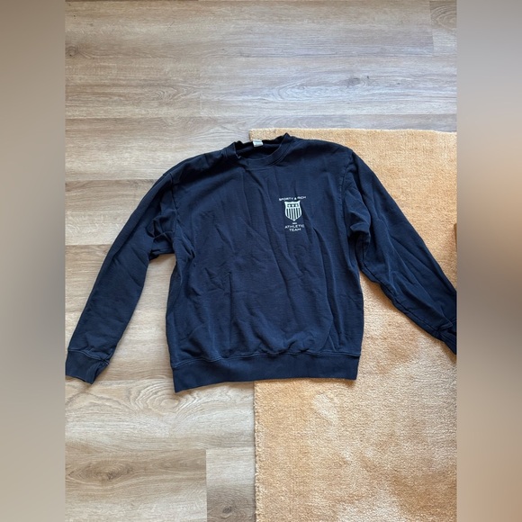 🍂Sporty & Rich Athletic Team Crewneck - Black - Picture 5 of 13